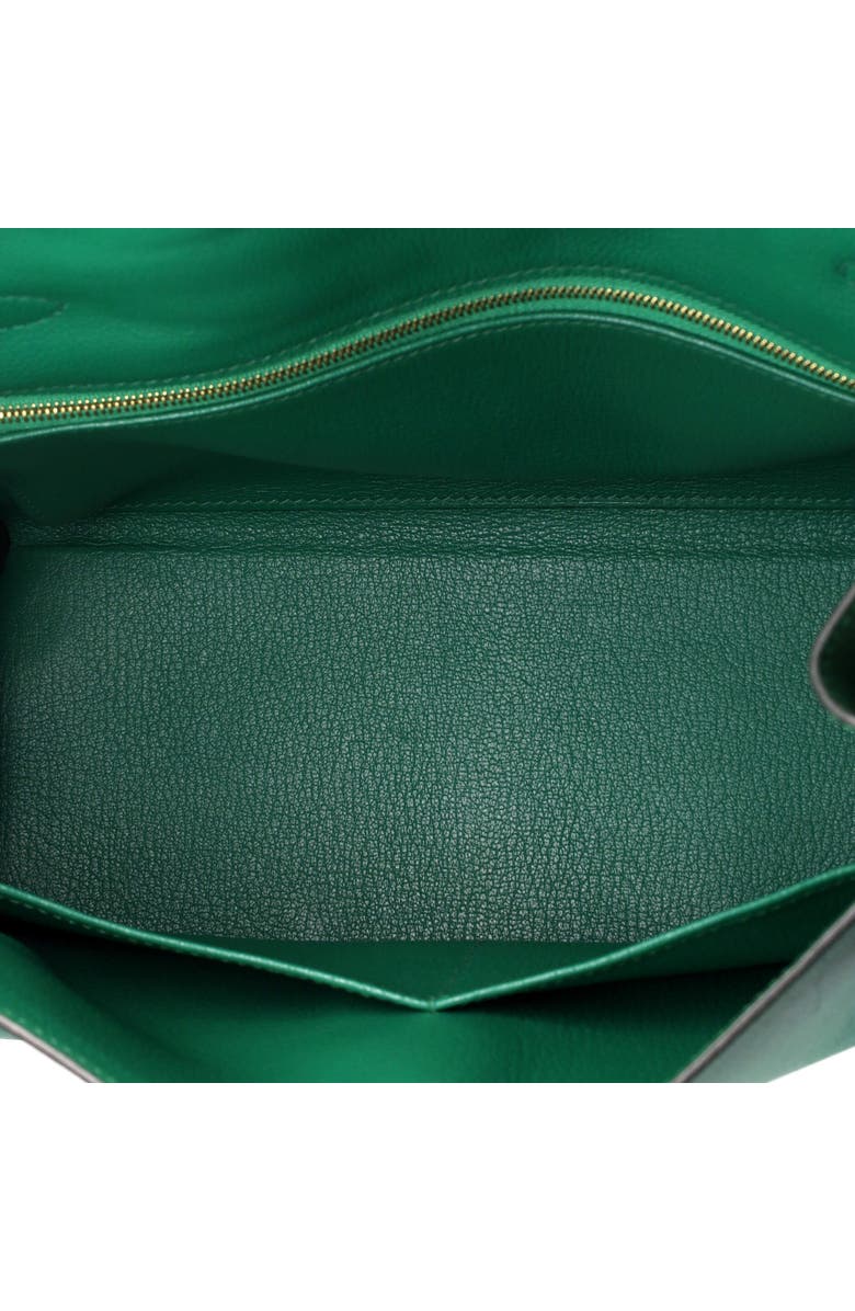 Pre-Owned Hermes Kelly Handbag Green Evercolor with Gold Hardware 28, Alternate, color, Vert Vertigo