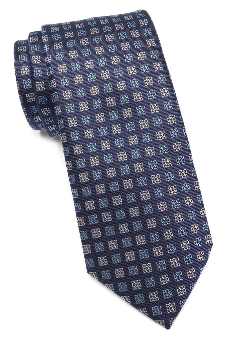 Box Grid Tie, Main, color, BLUE