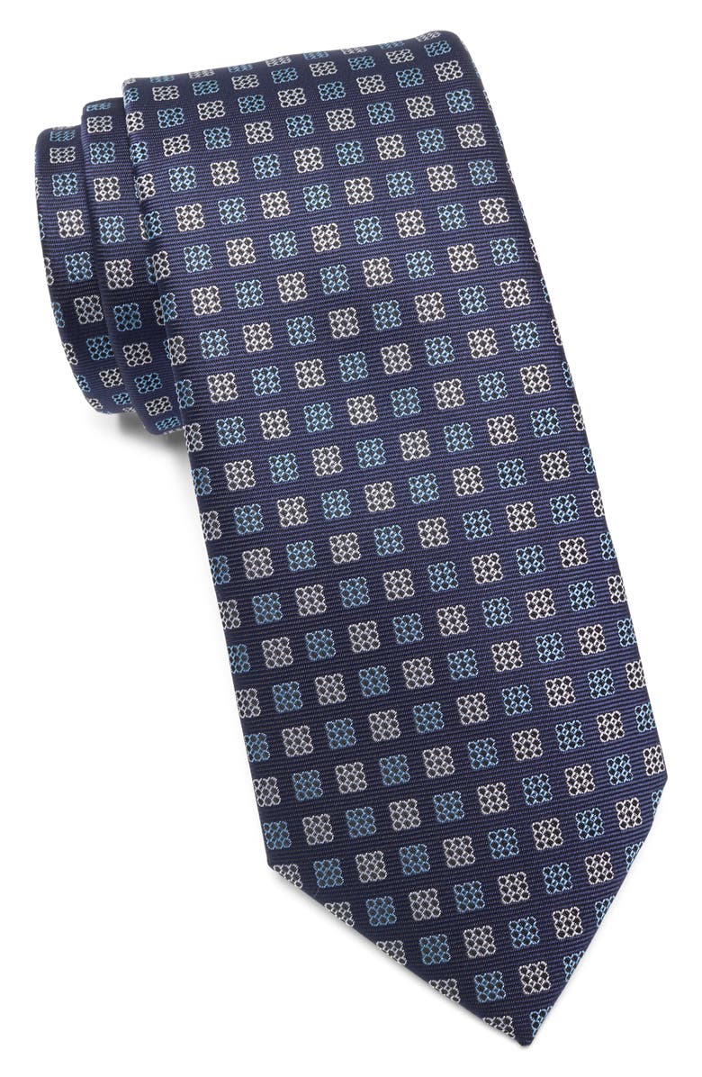 TOM BAINE Box Grid Tie, Main, color, Blue