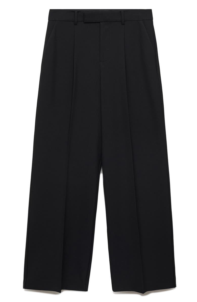 MANGO Straight Leg Suit Pants, Alternate, color, Black