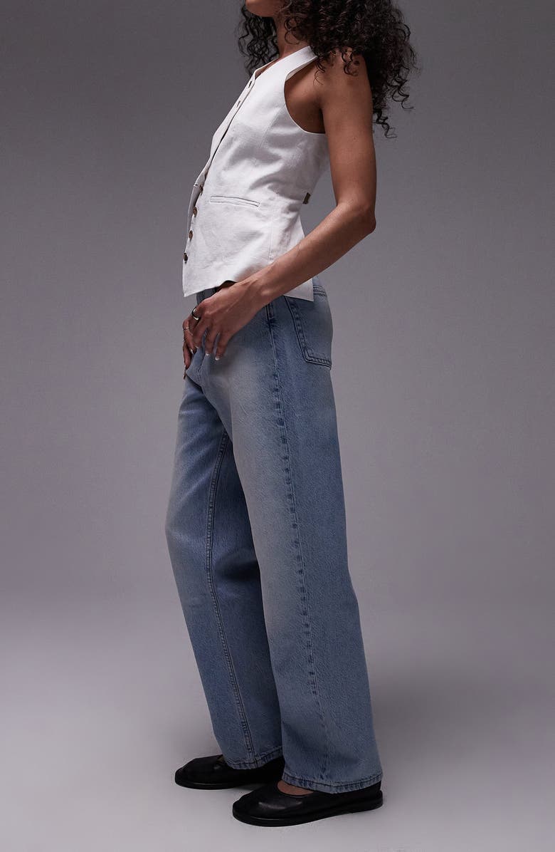 Topshop Awkward Barrel Jeans, Alternate, color,