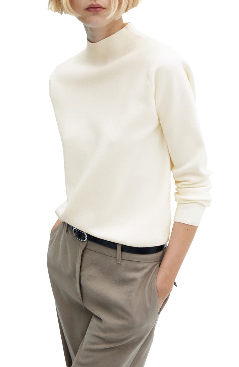 MANGO Mock Neck Sweater, Main, color,