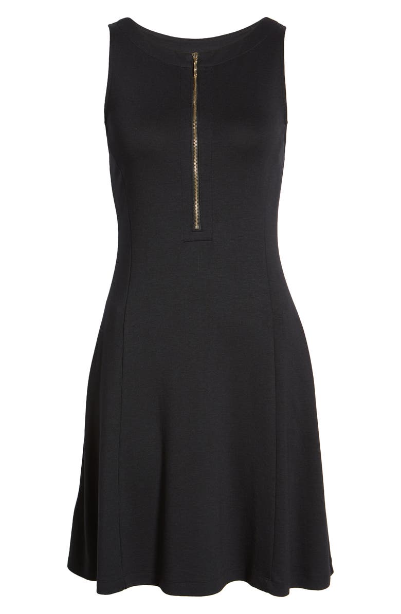 Tommy Bahama Darcy Half Zip Fit & Flare Dress, Alternate, color, 