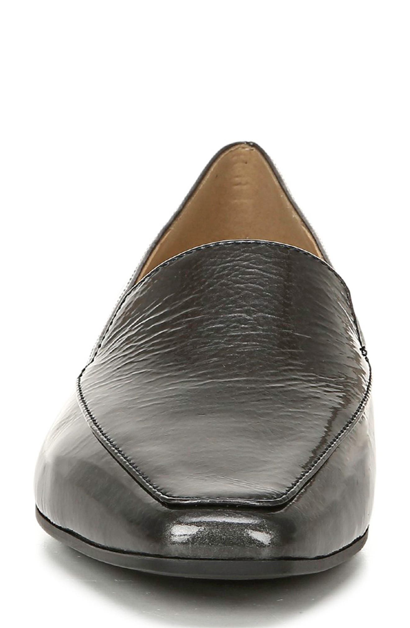 Clea Loafer, Alternate, color, GUNMETAL PATENT LEATHER