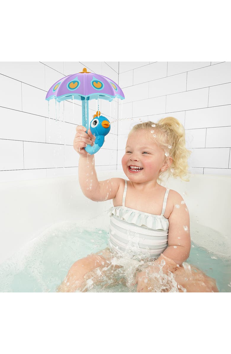 Yookidoo Fill & Rain Peacock Bath Toy, Alternate, color, Purple/ Blue