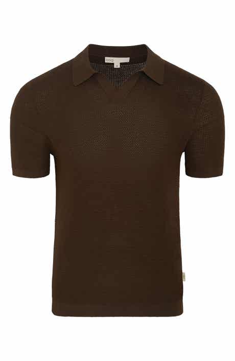 Onia Johnny Collar Cotton Textured Knit Polo