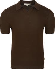 Onia Johnny Collar Cotton Textured Knit Polo