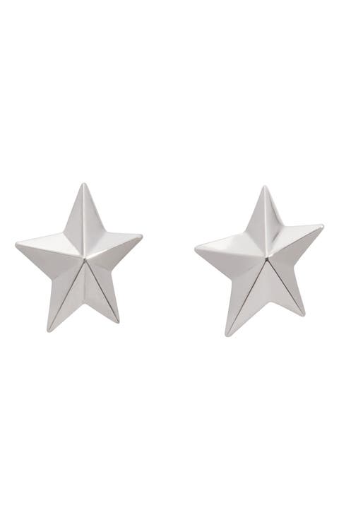 Angela Cummings Sterling Silver Star Stud Earrings