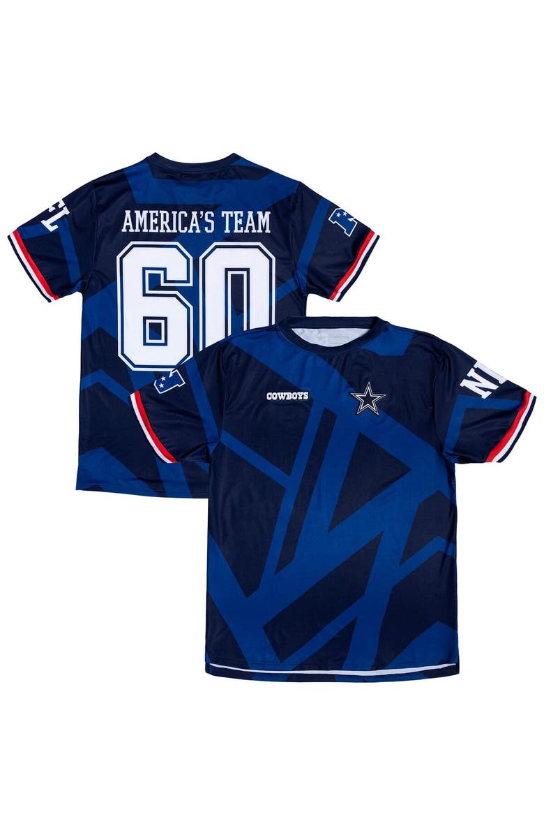 NFL Men's Navy Dallas Cowboys America's Team Fashion Soccer Top, Main, color, Navy