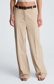 Kenneth Cole High Waist Wide Leg Pants