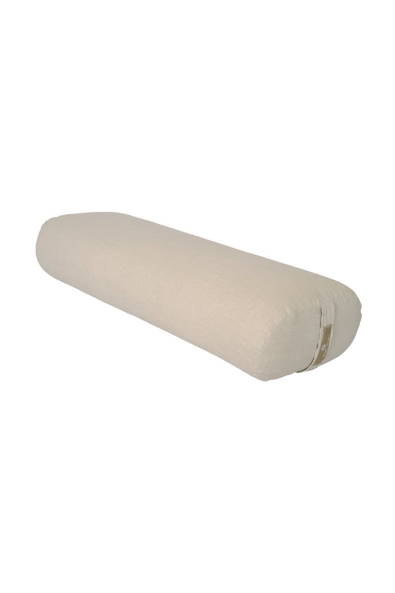 Kino MacGregor Standard Yoga Bolster Natural Linen, Main, color, NATURAL