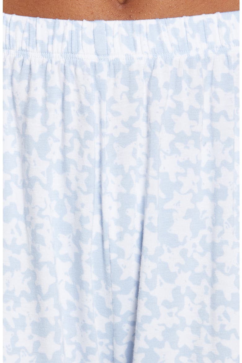 Nessa Print Short Pajamas, Alternate, color, SKY STARS