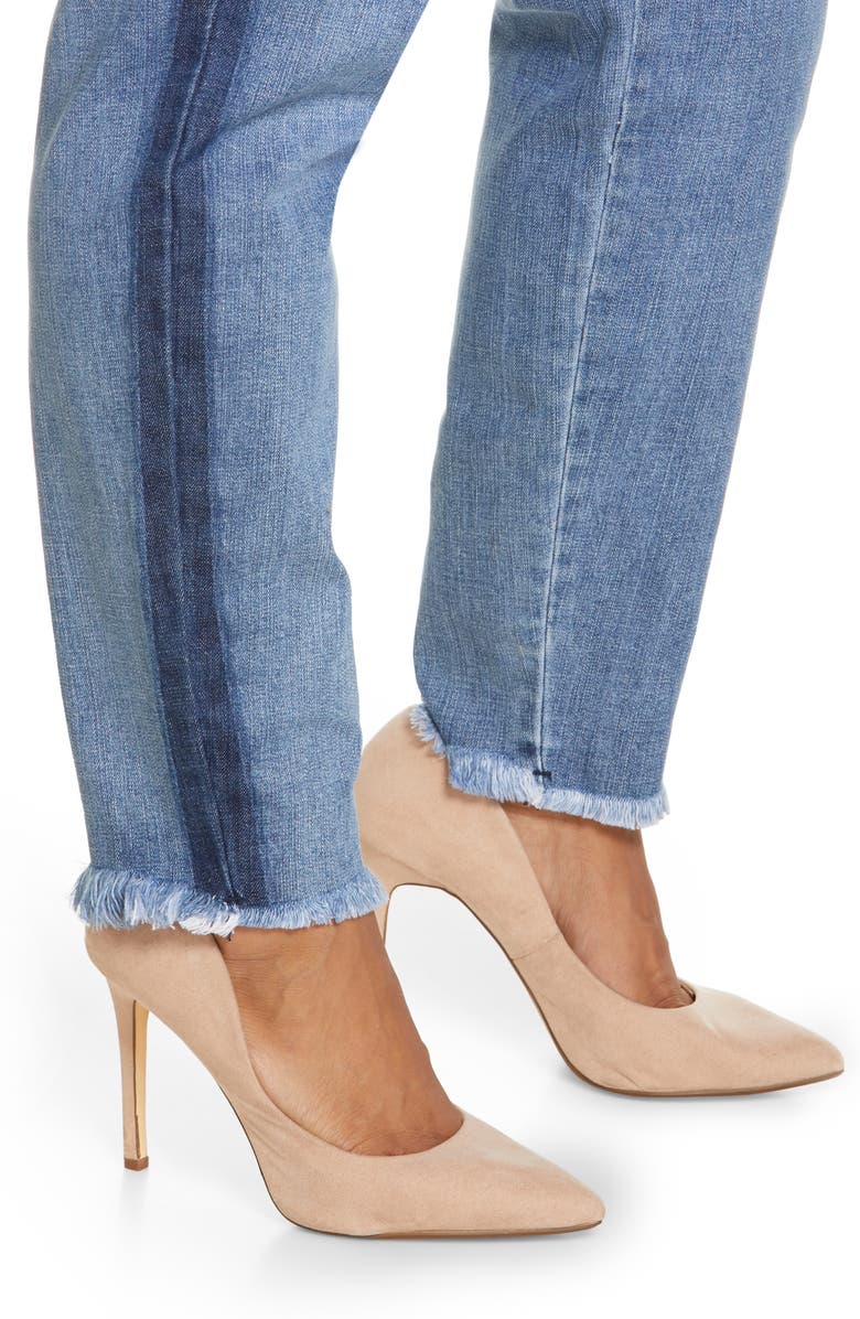 Standards & Practices Shadow Stripe High Waist Skinny Jeans, Alternate, color, Shadow