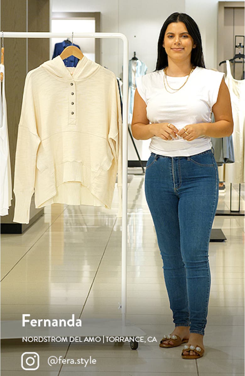 FP Movement Solid Honey Dove Hoodie, sales video thumbnail