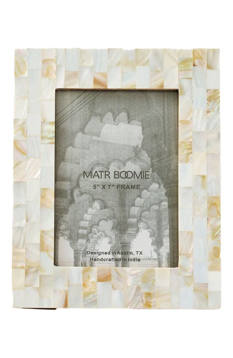 Chitra Mother of Pearl Picture Frame- Hand Carved Fair Trade