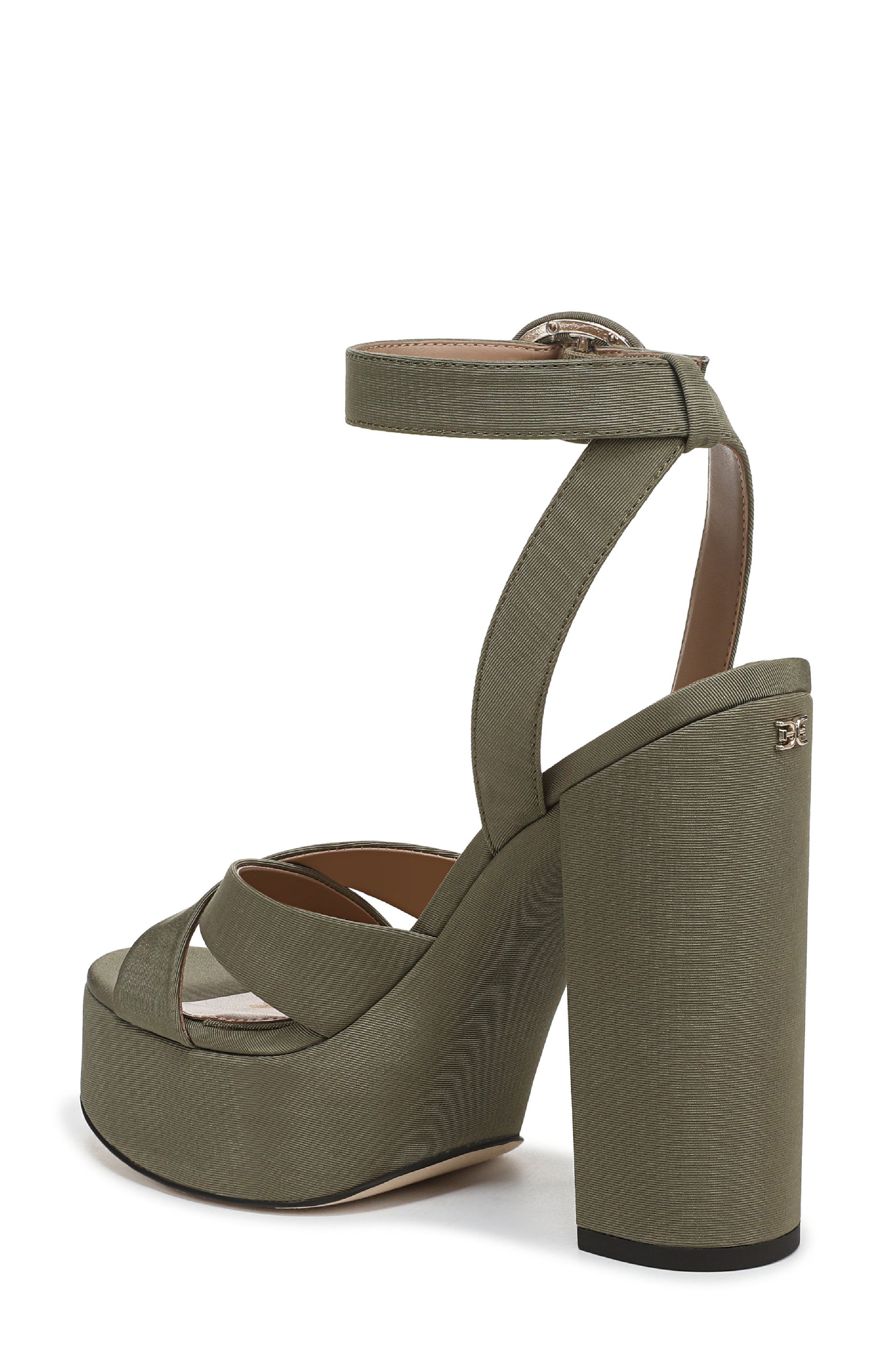 Savannah Ankle Strap Platform Sandal, Alternate, color, LIGHT OLIVE