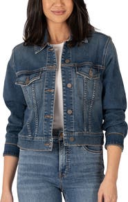 KUT from the Kloth Julia Crop Denim Trucker Jacket