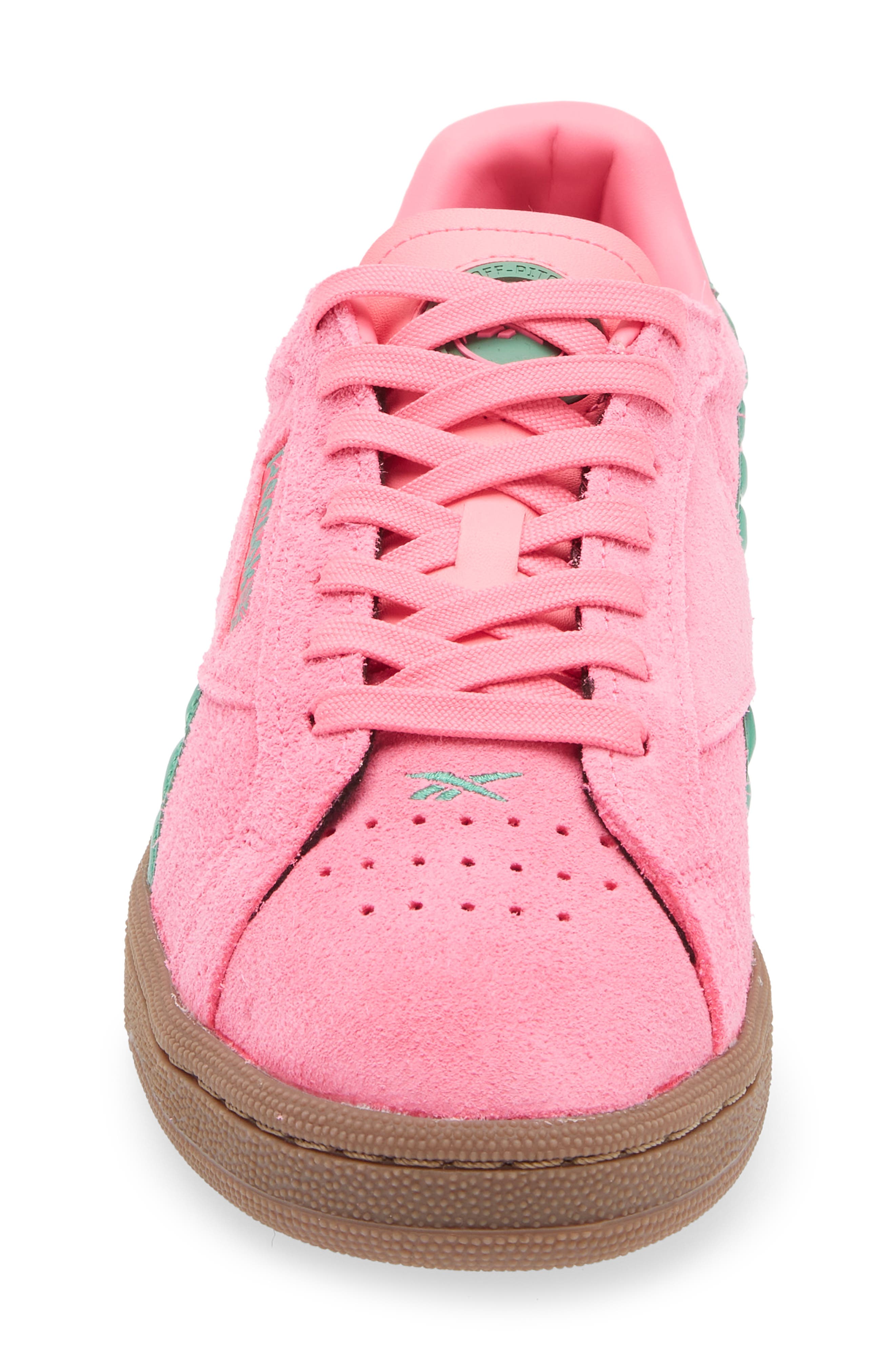 Reebok Club C Grounds Sneaker, Alternate, color, Atomicpink/Upgradegreen/Gum