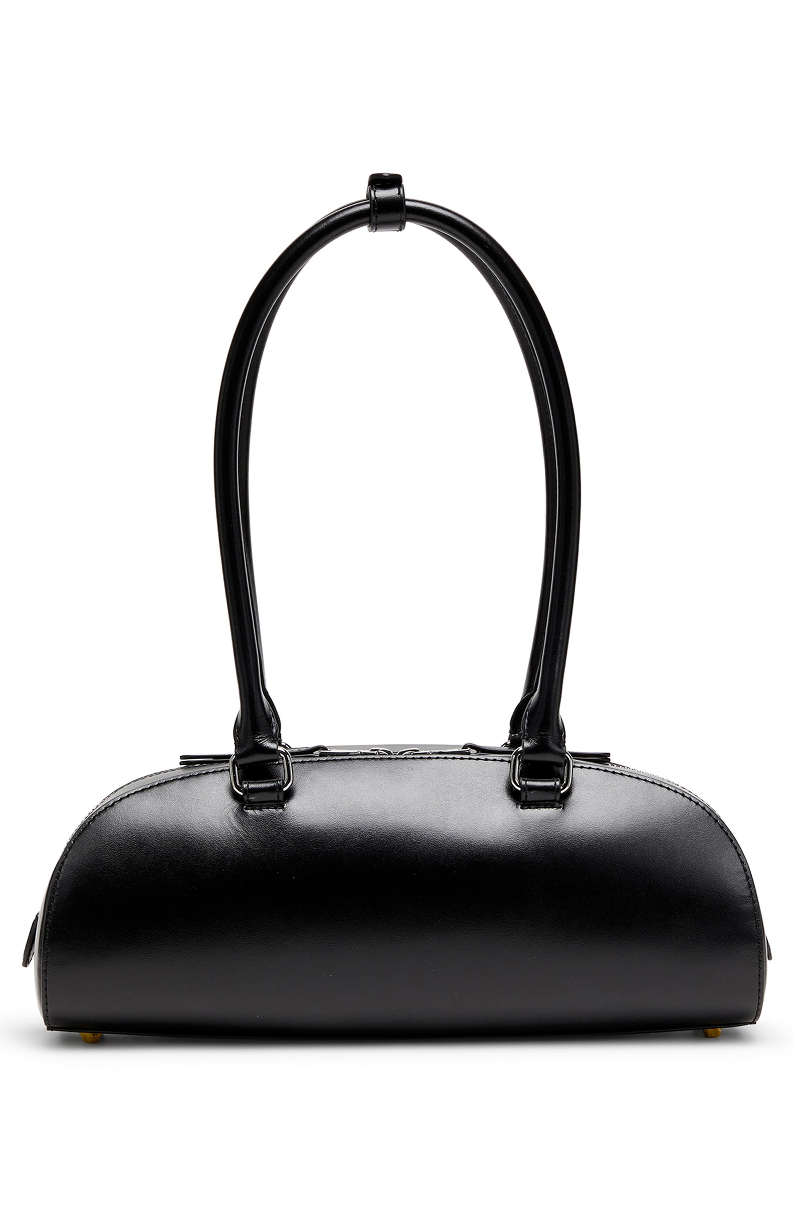 DIESEL<sup>®</sup> 1DR 2.0 Dome East/West Leather Shoulder Bag, Alternate, color, Black