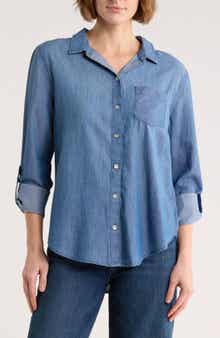Caslon® Casual Chambray Button-Up Shirt