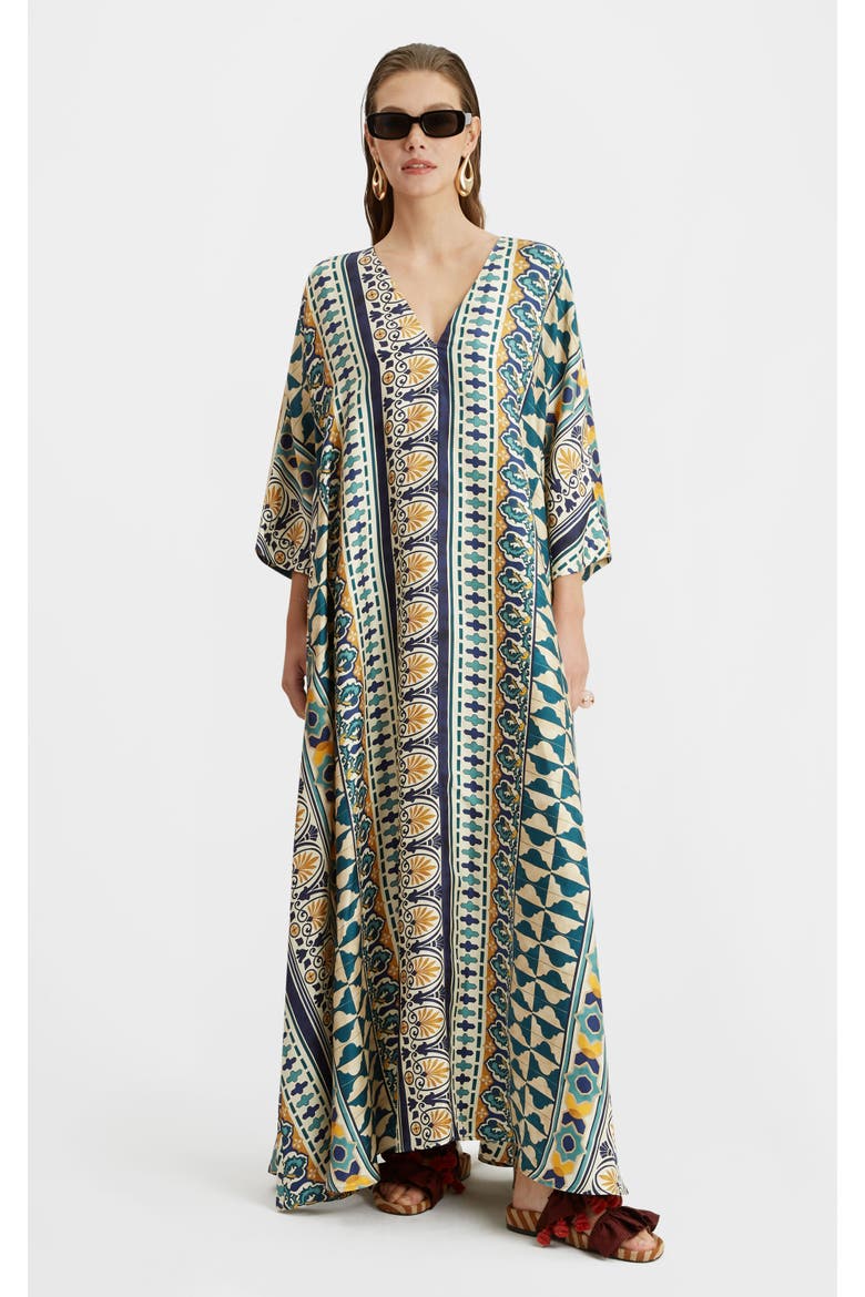 Muumuu Dress Placée Casareale Small Cream, Main, color, Casareale Small Placée Cream