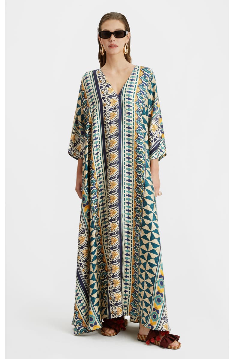 La DoubleJ Muumuu Dress Placée Casareale Small Cream, Main, color,