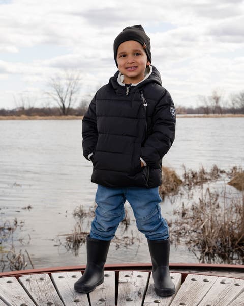 Kids Gender Inclusive Compressible Winter Puffy Coat Designed for Car Seat (Toddler & Little Kid)