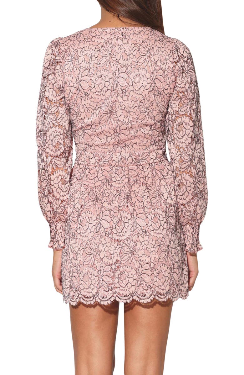 Walter Baker Adaline Floral Lace Long Sleeve Dress, Alternate, color, Windsor Lace Blush
