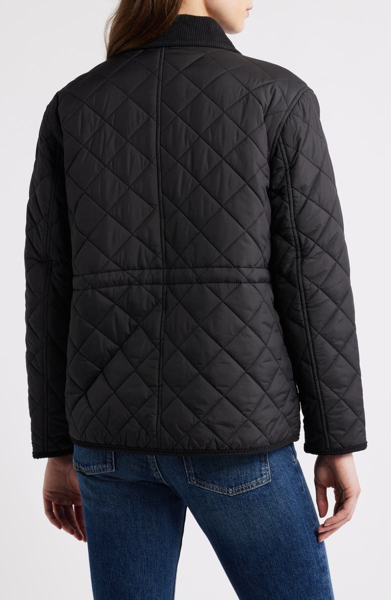 Lucky Brand Quilted Hunting Jacket, Main, color, Black