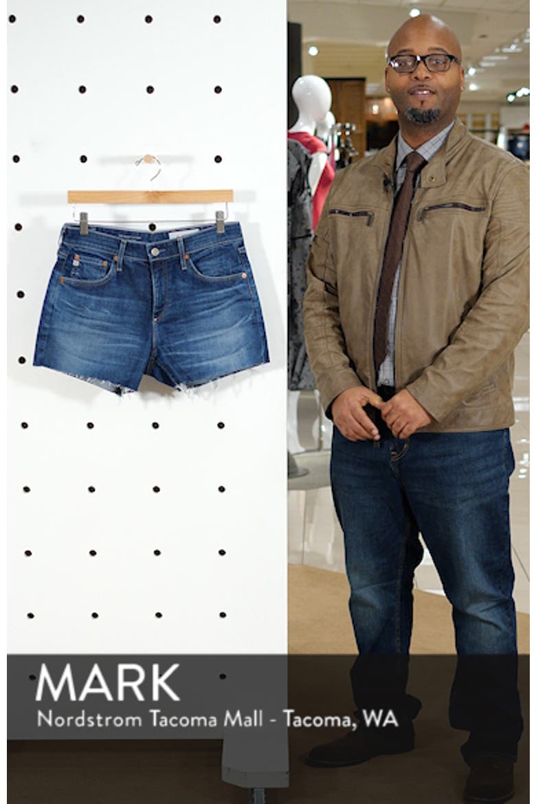 Hailey Boyfriend Cutoff Denim Shorts video