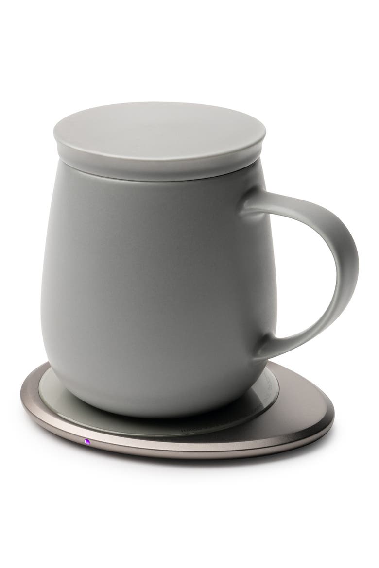 Ui 3 Mug & Warmer Set, Alternate, color, SOFT GRAY