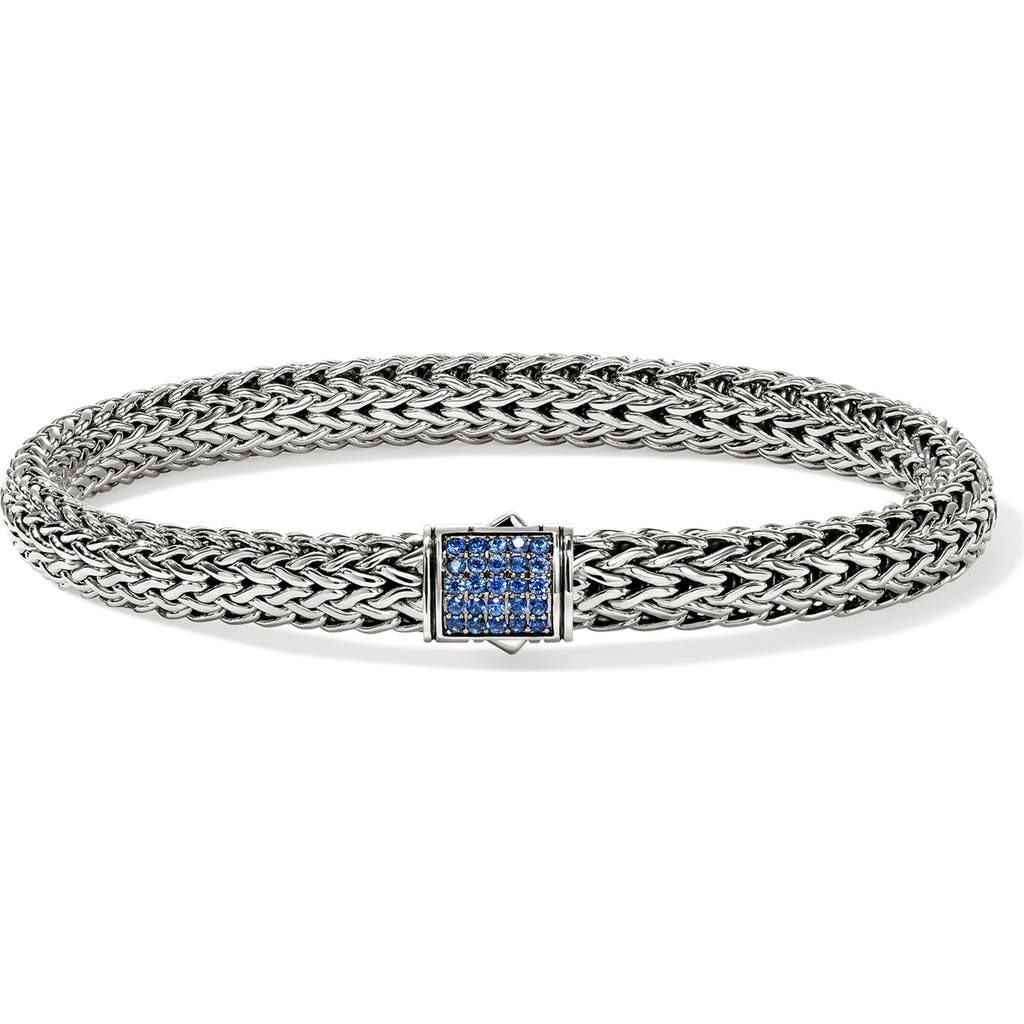 John Hardy Icon Bracelet, Sterling Silver, Pavé, 6.5mm In Metallic