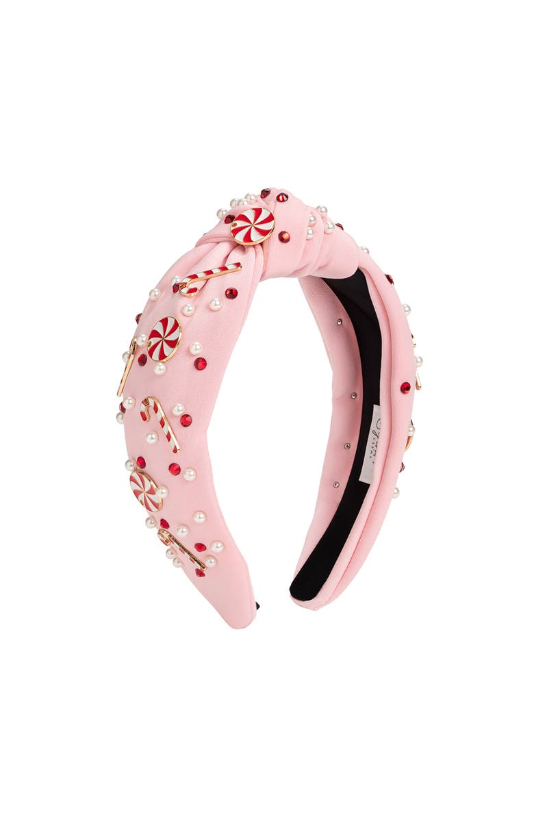 Sweet Wink Candy Cane Christmas Gemstone Headband, Main, color,