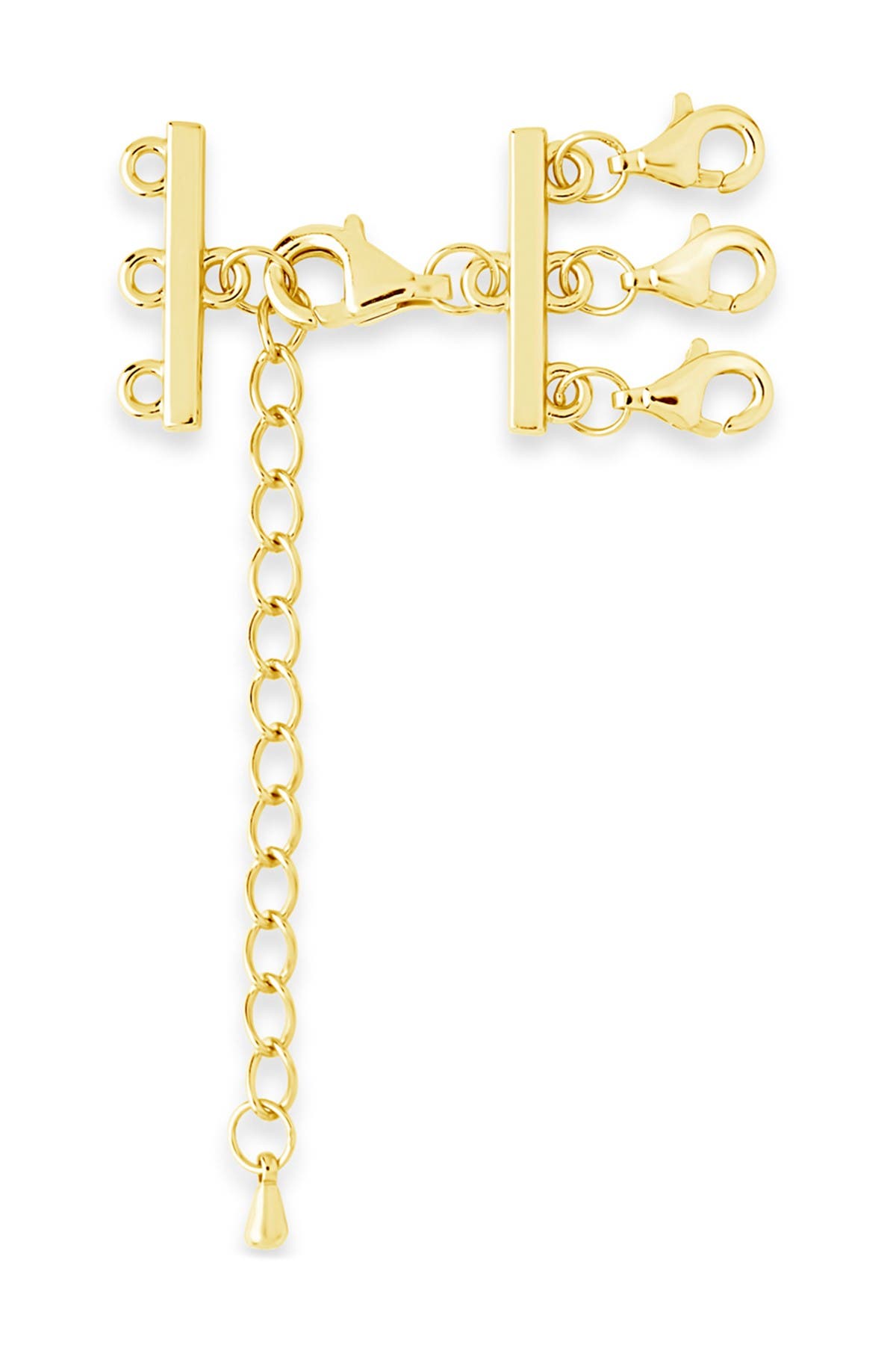 Sterling Forever 14K Gold Plated Sterling Silver Triple Layer Necklace ...