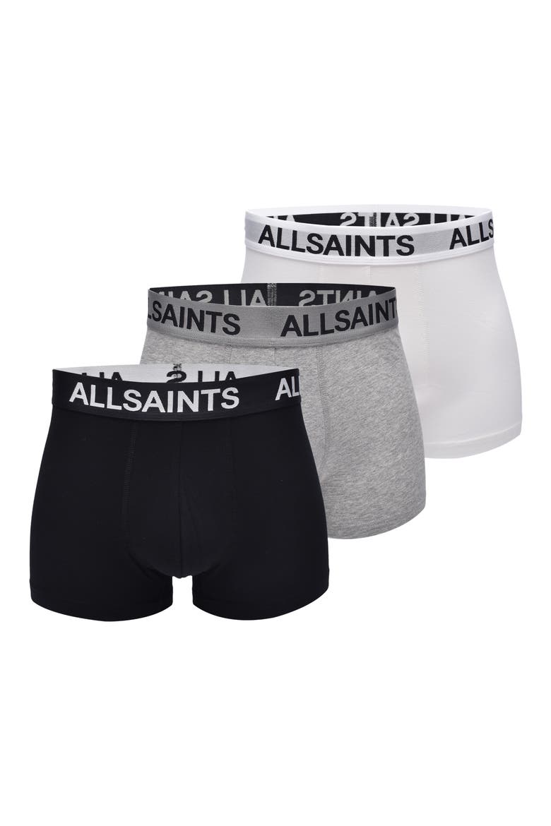 3-Pack Contour Pouch Stretch Organic Cotton Trunks, Main, color, GREY MULTI