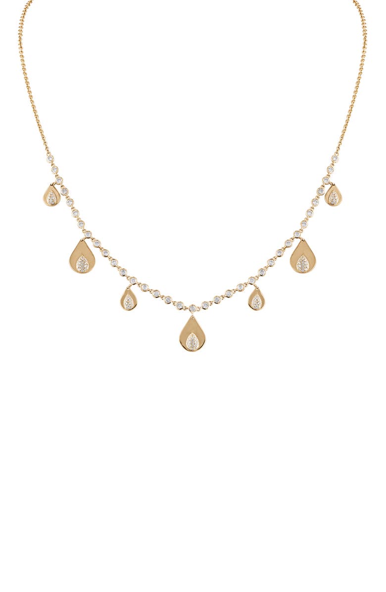 EDEN PRESLEY Tears of Joy Pavé Diamond Necklace, Main, color, Yellow Gold