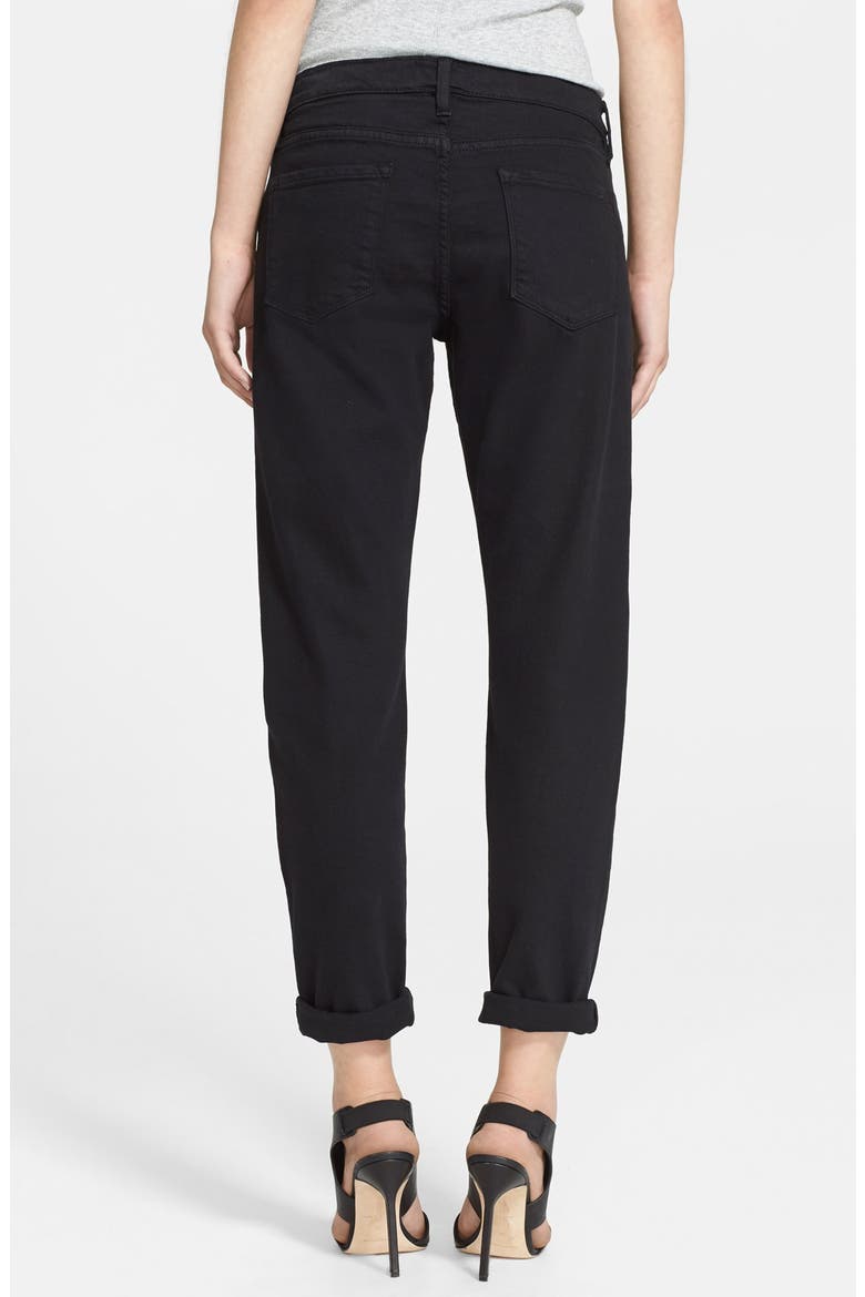 Denim Le Garcon Boyfriend Jeans, Alternate, color, NOIR