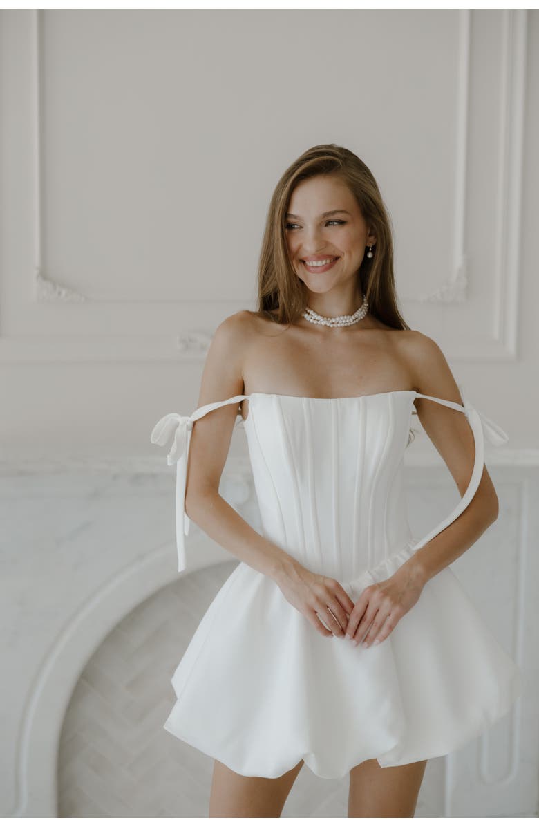 Untamed Petals Muse Mini Dress, Main, color, Ivory