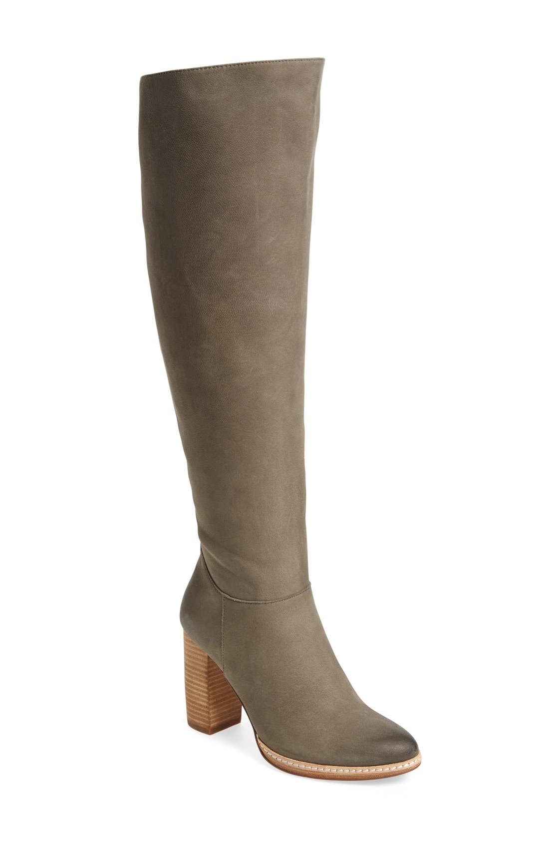 'Kody' Tall Boot, Main, color, GREY LEATHER