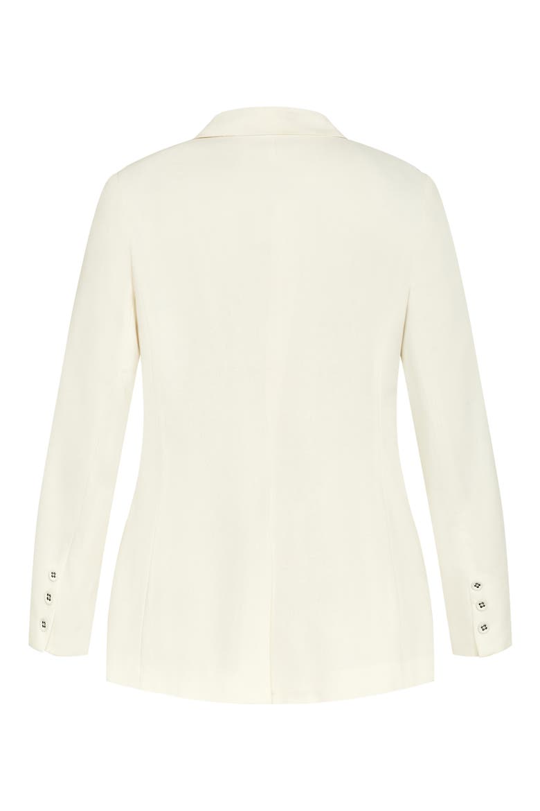 Clea One-Button Blazer, Alternate, color, VANILLA