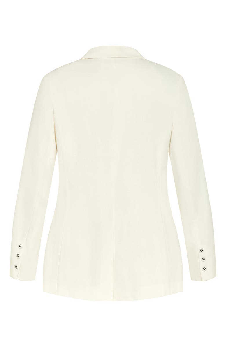 City Chic Clea One-Button Blazer, Alternate, color, 