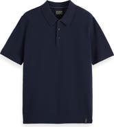 Scotch & Soda Structured Knit Cotton Polo