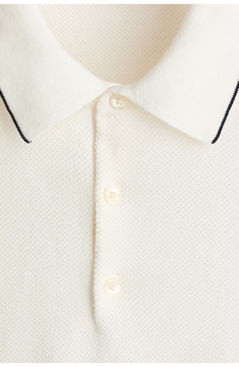 H&M Slim Fit Polo Shirt, Alternate, color, White