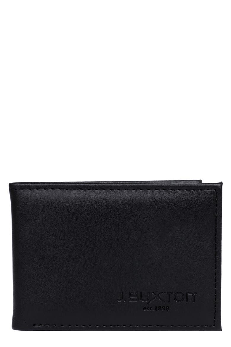 Smooth RFID Bifold, Main, color, BLACK