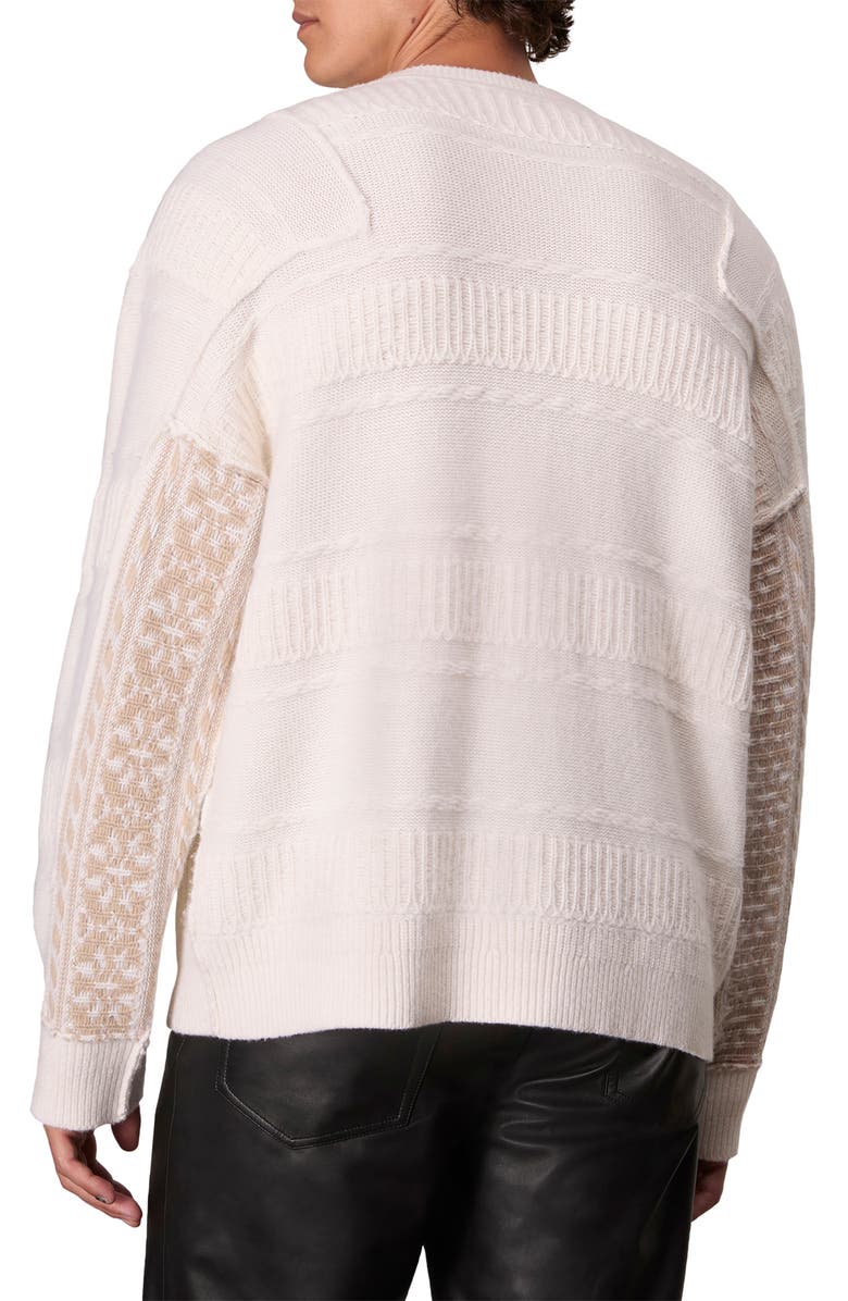 rag & bone Colton Merino Wool Blend Sweater, Alternate, color, Ivory