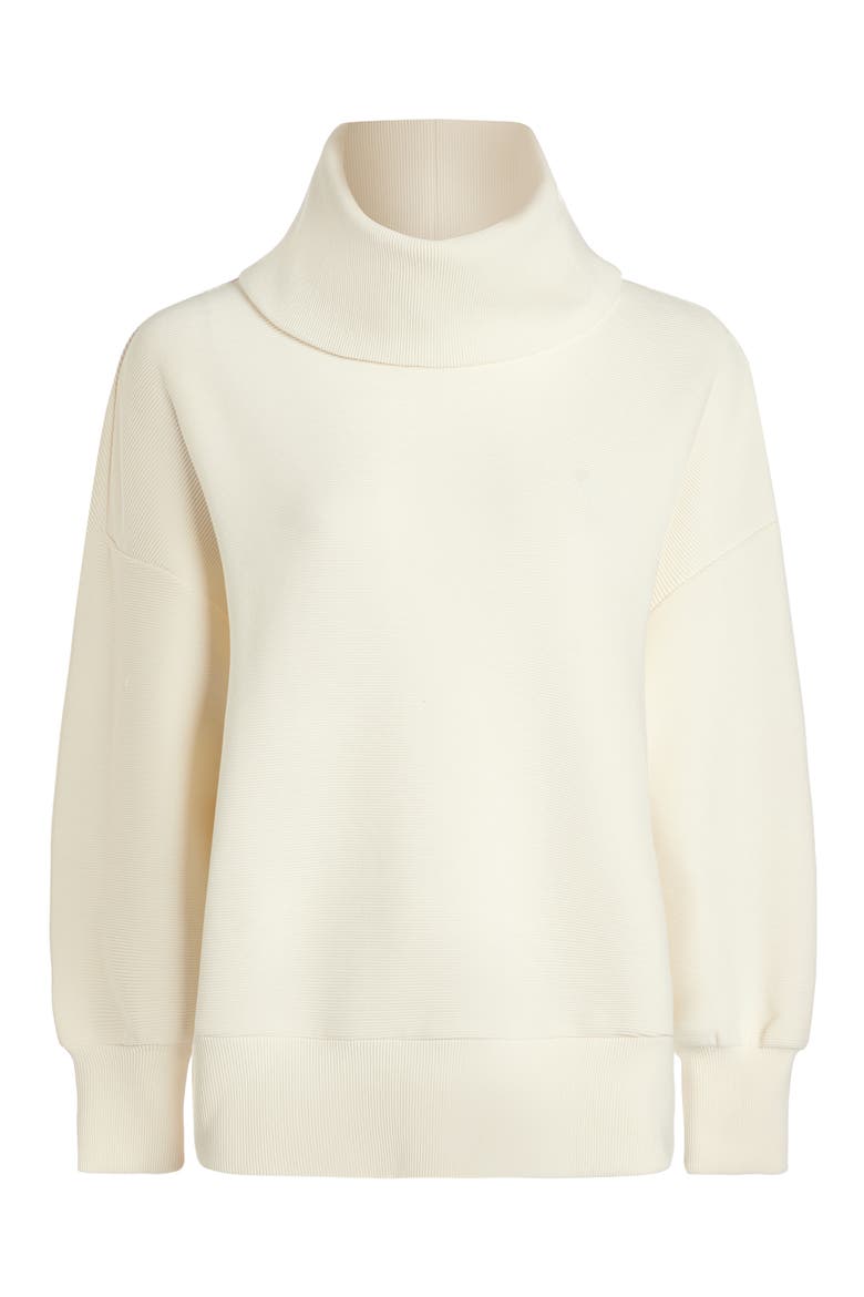Milton Cowl Neck Sweatshirt, Alternate, color, EGRET