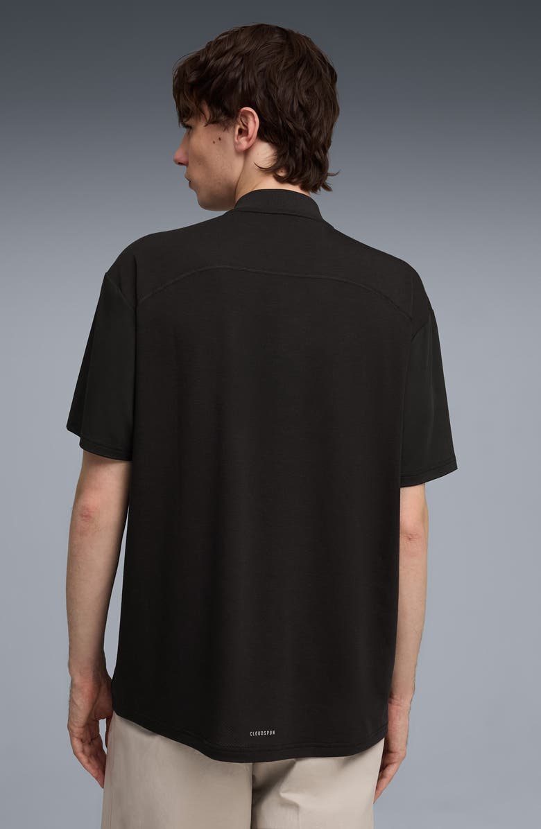 PUMA Scuderia Ferrari Cloudspun Blade Collar Performance Zip Polo, Alternate, color, Puma Black