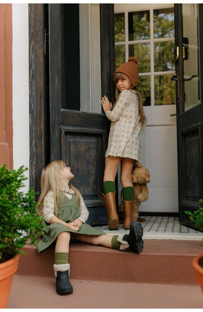 Ely's & Co. Cotton Floral Plaid Collection - Jumper, Alternate, color, Tan