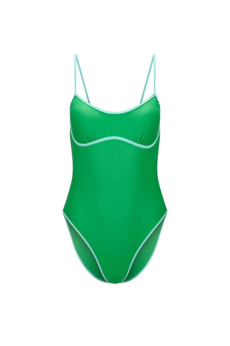 Rye Swimwear One Piece Swimsuit, Alternate, color, Medium green