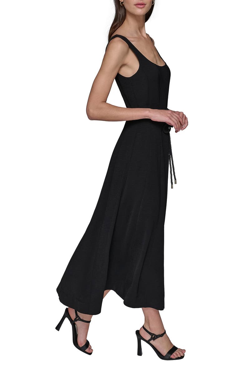 Aero Wash Square Neck Dress, Alternate, color, BLACK